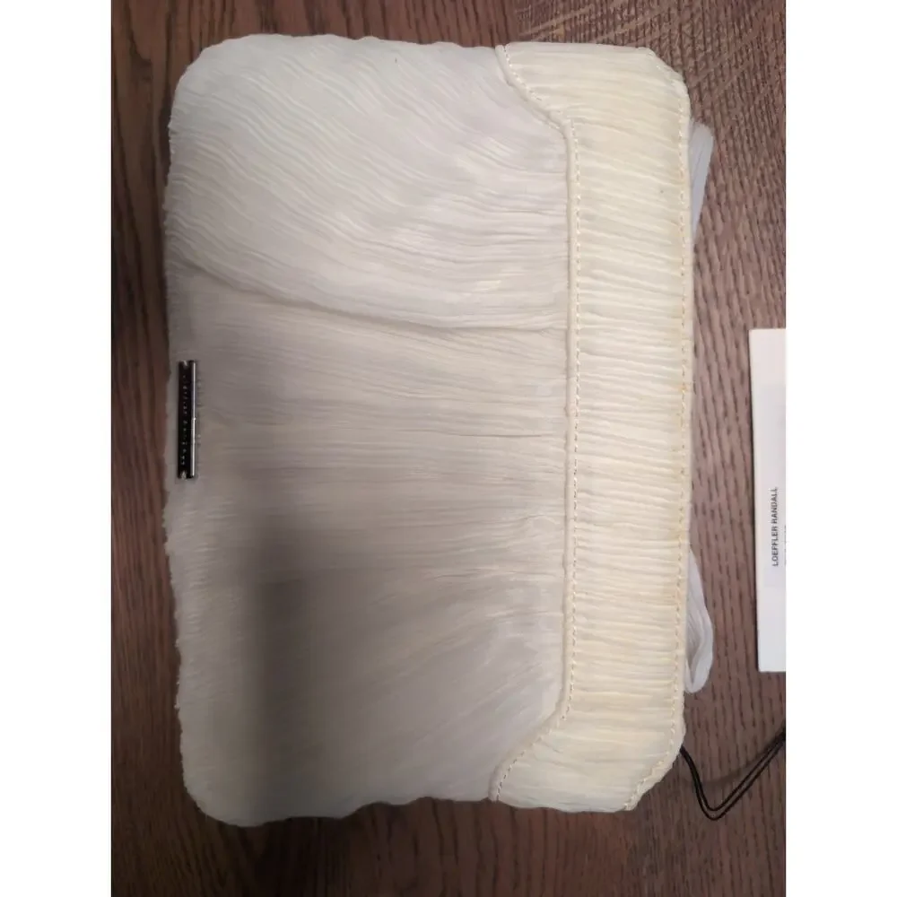 Loeffler Randall Cream Clutch with Bow - Picture 6 of 7
